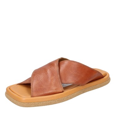 shoes men MOMA sandals brown leather 19402G VINTAGE EX669