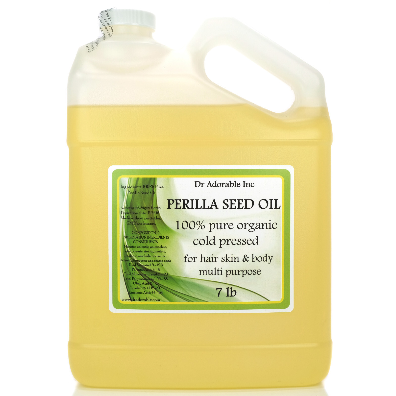 100% Pure Organic Cold Pressed Best
