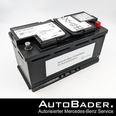 Original Mercedes AGM Autobatterie Starterbatterie 12V 92Ah 95Ah 