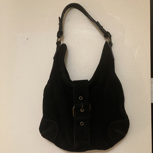 Genuine Leather Black 11x9 purse with zipper and magnetic strap | eBay