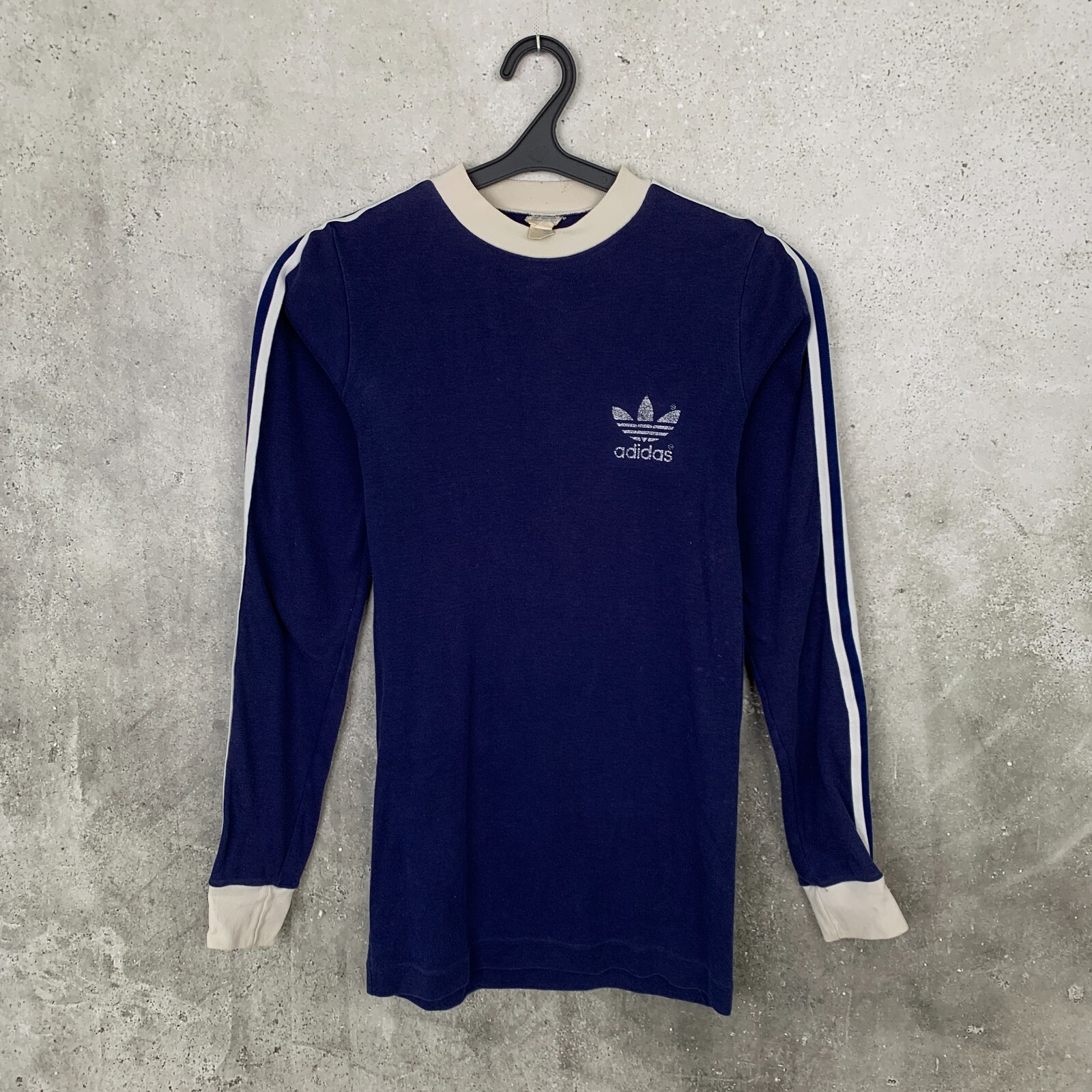 Tシャツ・カットソー LMC STAR FOOTBALL SWEATSHIRT vintage blue 0LM45SSW701VBL ADIDAS VINTAGE TEMPLATE 1990's FOOTBALL SHIRT BLUE LONG