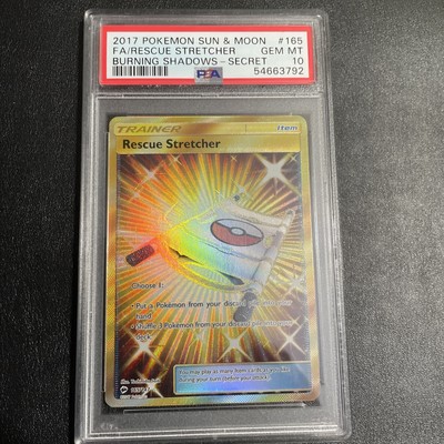 2017 Pokemon Sun & Moon BurningShadows #165 Rescue Camilla Secret PSA 10 Spanish