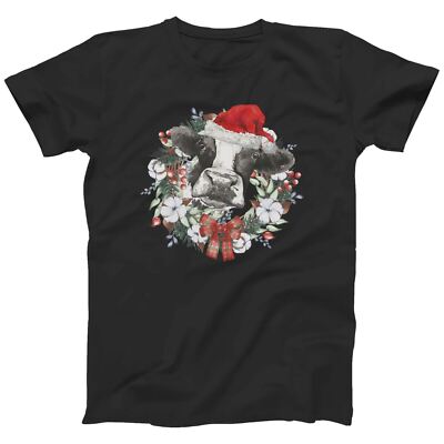 Christmas Cow T-shirt Men Women Kids  | Festive Cow Lovers | (S-5XL)