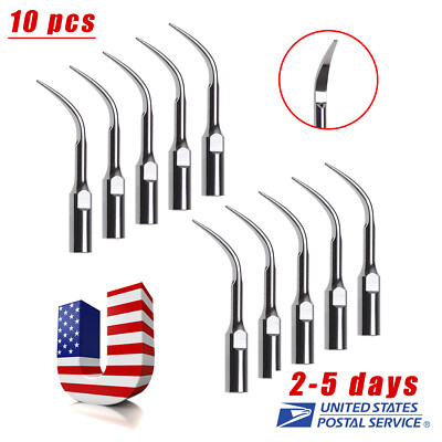 10pcs Dental Ultrasonic Scaler Tip for DTE SATELEC EMS WOODECK Handpiece