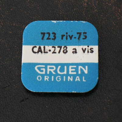Genuine Sealed Gruen Cal 278 Balance Staff New Old Stock Part #723 riv 75 (G9D7)