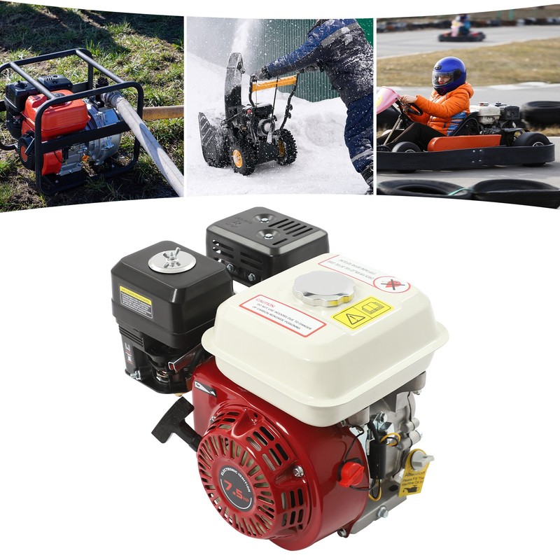 4-Takt-Motor, 212cc 7,5 Ps Benzinmotor, Benzinbetriebener Motor, 600 U/Min