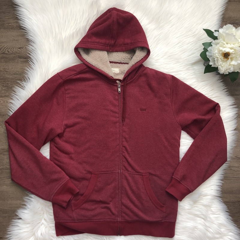 sherpa hoodie levis