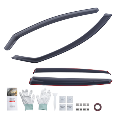 4pcs Wind Deflectors for Audi A6 C6 2004-2011 Saloon In-Channel Rain Guards