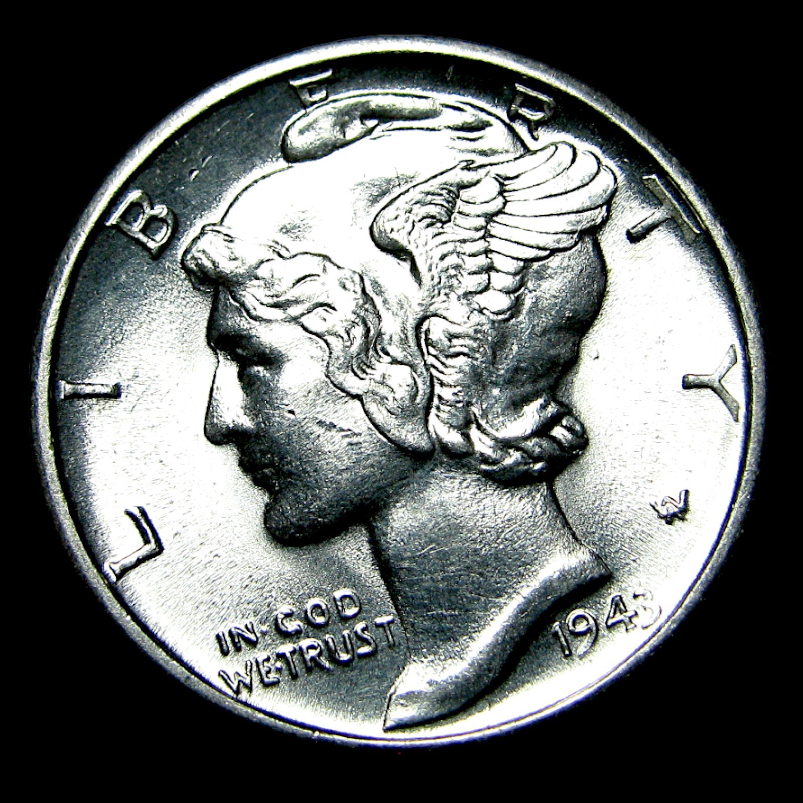 ヒンカ　dime CD-943 - 1943 Mercury Dime - Mystic Stamp Company