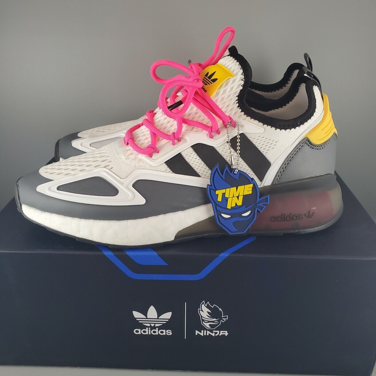 NWB_ Adidas x Ninja ZX 2K Boost Black/White Mens Shoes- FZ0480- Size 9.5 NWB_ Adidas x Ninja ZX 2K Boost Black/White Mens Shoes- FZ0480- Size 9.5