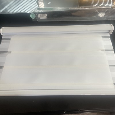 AOSKY Cordless Horizontal Zebra Blinds Free-Stop Roller  35 x72 