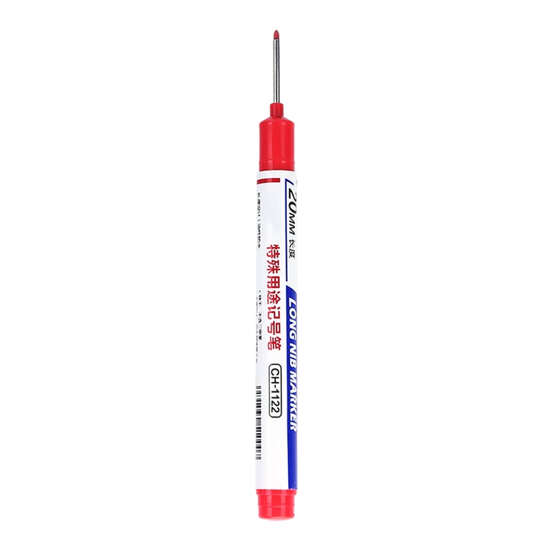 Long Head Markers Deep Hole Marker Pen For Bathroom Woodworking Multi-purpose