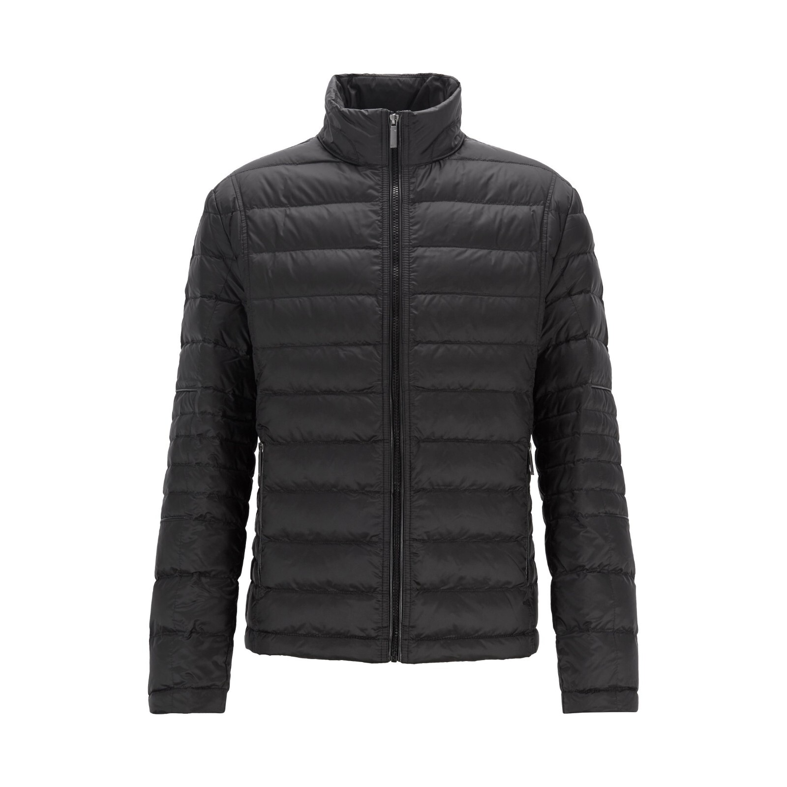 Pre-owned Hugo Boss Men's Regular Fit Classic Water-repellent Down Jacket Puffer Coat In Black