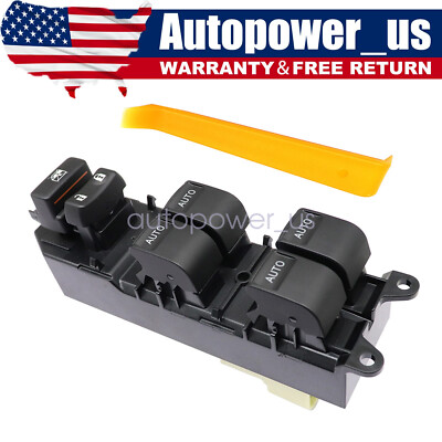 Driver Side LED Power Window Switch Auto Down Up For Toyota Tundra 07-21 White