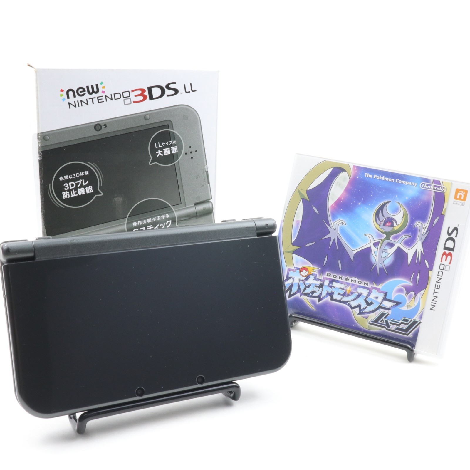 ３DS LL ソフト付き New Nintendo 3DS LL XL Console Dual IPS Metallic Black