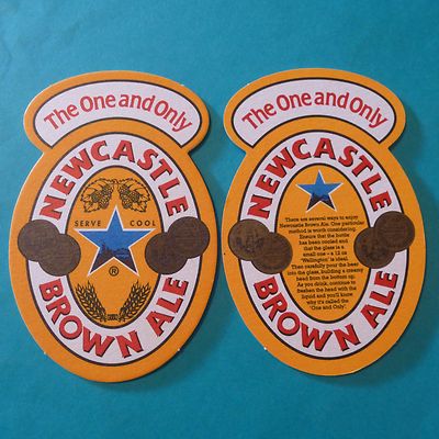 Beer Coaster ~*~ Newcastle Brown Ale ~ North Yorkshire, England UK ~ Wellington