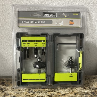 Master Mechanic 159081 6 Piece Router Bit Set