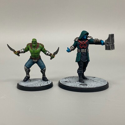 DRAX THE DESTROYER AND RONAN THE ACCUSER MARVEL CRISIS PROTOCOL MINIATURE GAME