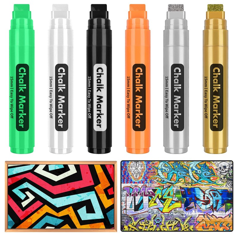 NEW Liquid Chalk Board Window Marker Erasable Pen 15mm Great For Chalkboard