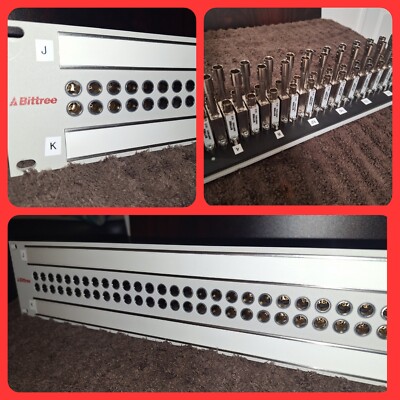 Bittree Mini-WECO (Midsize) Video Patchbay 2 RU With 2x32 Jacks 2MWTHD/S