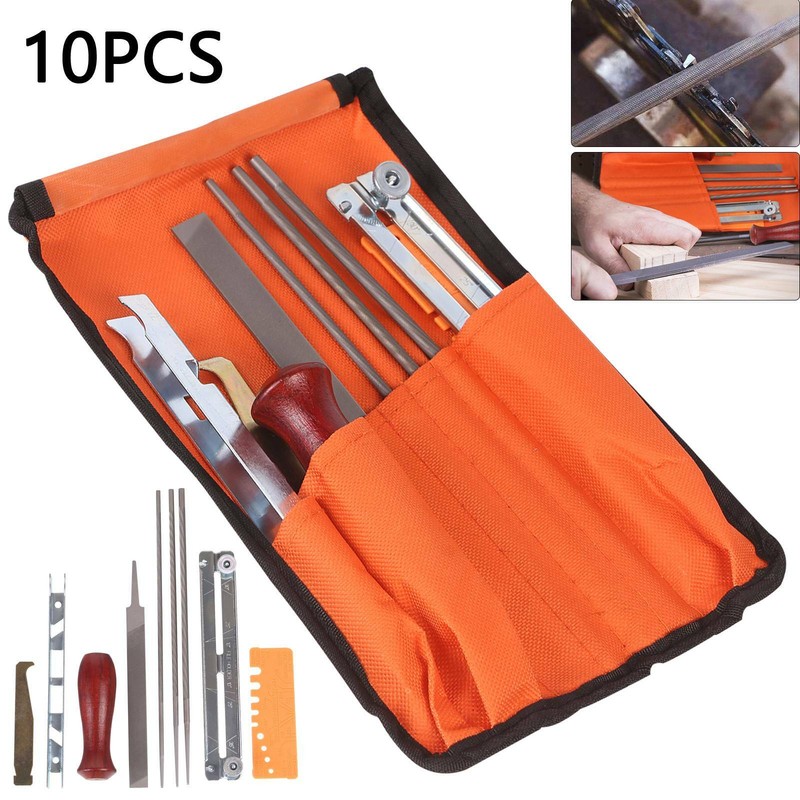 10x Chainsaw Sharpening File Stihl Filing Kit Chain Sharpen Saw Files