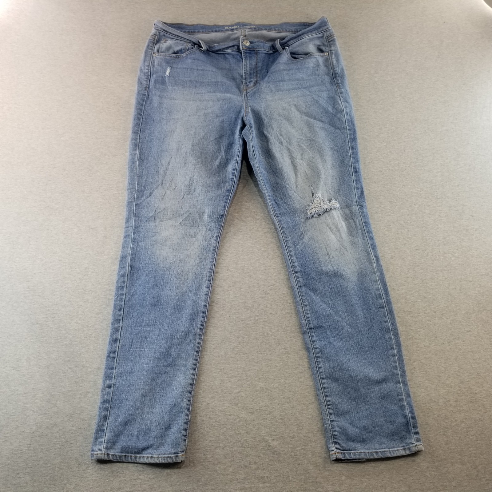 Old Navy Jeans Women's Sz 14 Reg Original Mid Rise Light Wash Normcore Cute Nice