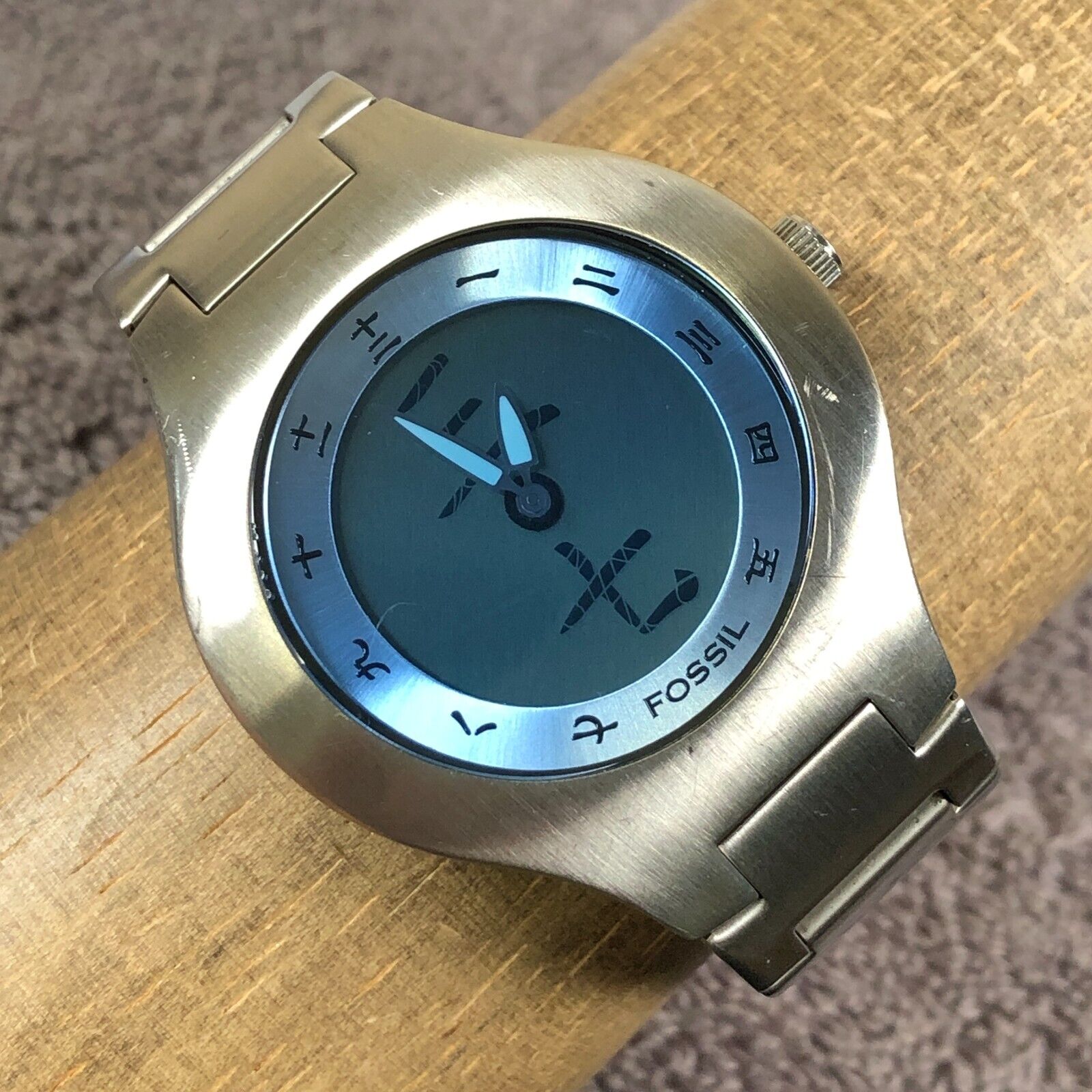 Fossil Big Tic Men JR-7999 Blue Kanji Animated Dial 41mm Fossil Big Tic Men JR-7999 Blue Kanji Animated Dial 41mm