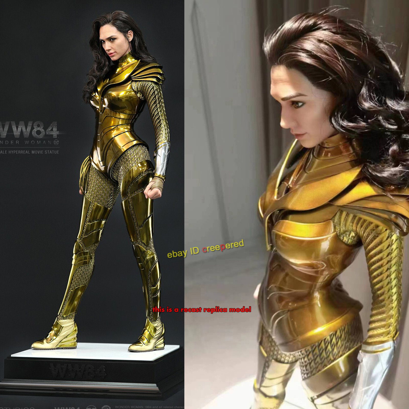 Wonder Woman 1/3 Resin Statue WW84 Painted Model Recast JND