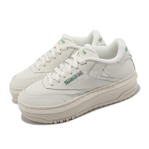 

Reebok Club C Extra Chalk цвета слоновой кости Женская повседневная обувь на платформе Lifestyle GZ2423, Цвет слоновой кости, Club C Extra