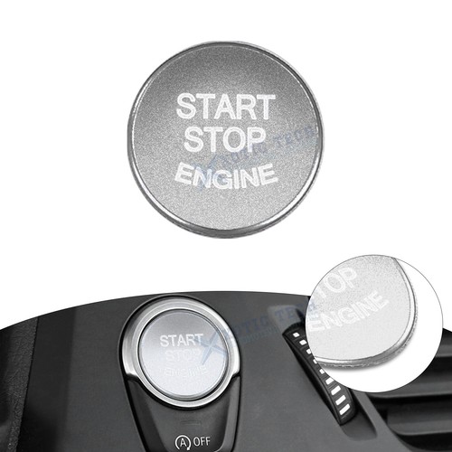 Silver Alloy Keyless Engine Push Start Button Cover Trim For BMW 3 4 X1 Series