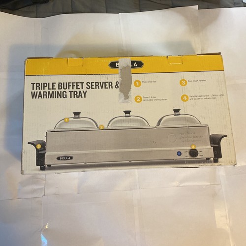 New Bella Triple Buffet Server and Warming Tray