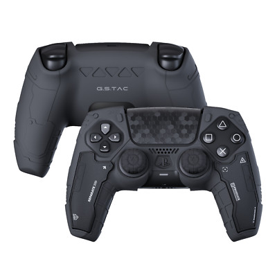 GeekShare PS5 Controller Skin Protective Case + Thumb Grips + Sticker Silicone