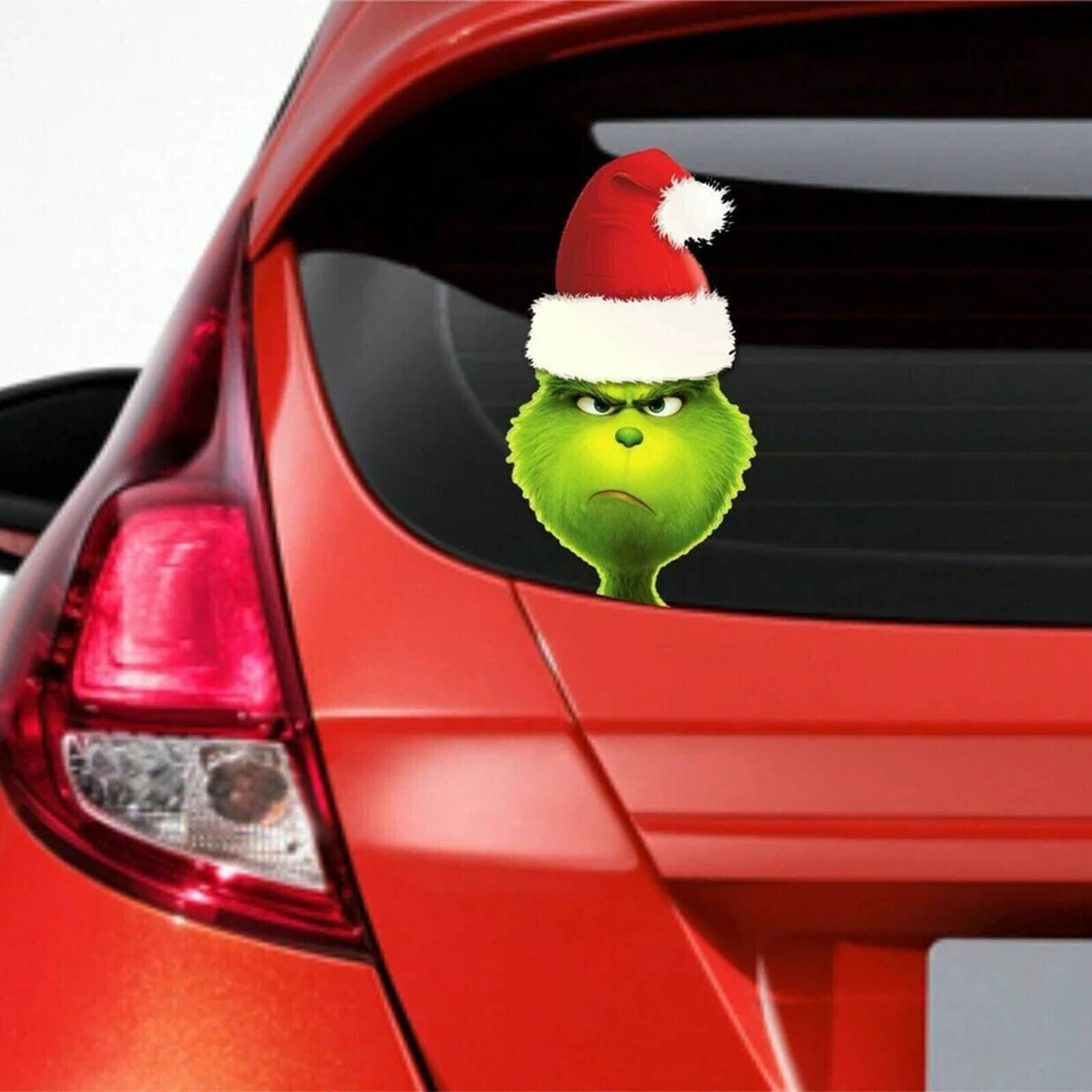 Christmas ornament Grinch Truck Window Decoration Sticker Car xmas new year holi