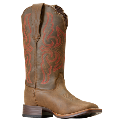 ARIAT ARIAT LADIES PRIMERA STRETCHFIT WATERPROOF PEBBLE BROWN WESTERN BOOTS 10046960