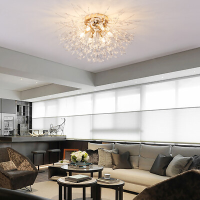 6 Lights Dandelion Chandelier LED Firework Pendant Ceiling Lighting Lamp Fixture