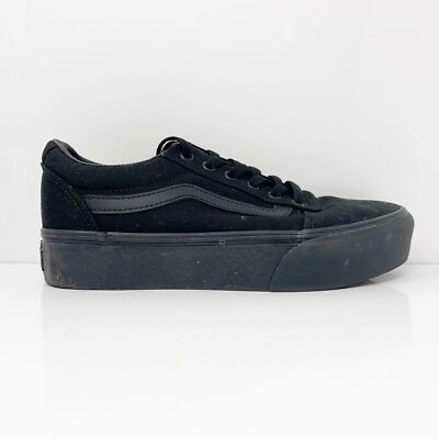 

Vans Womens Off The Wall 721356 Черная повседневная обувь Кроссовки Размер 8.5, Черный, Off The Wall