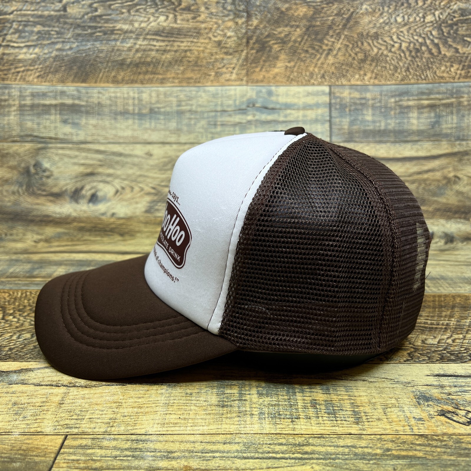 Yogi Berra Yoo-Hoo Advertisement Unisex Trucker Hat Brown Chocolate Milk Cap