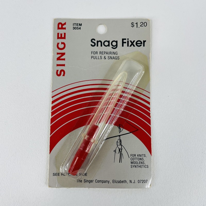 Vintage New Singer Snag Fixer Hook Tool for Repairing Pulls