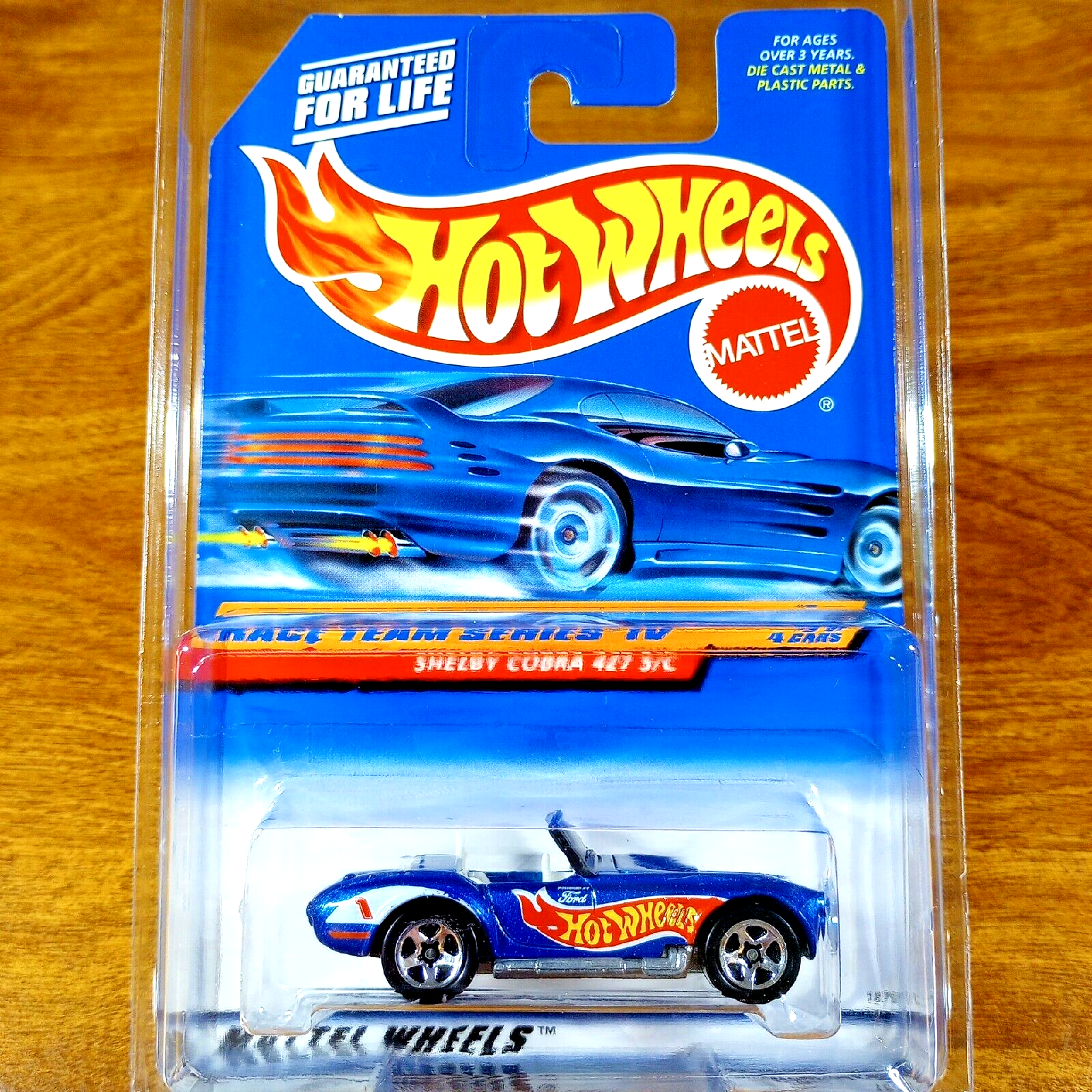 Hot Wheels Vintage Shelby Cobra 427 S/C Race Team Series IV Blue 5