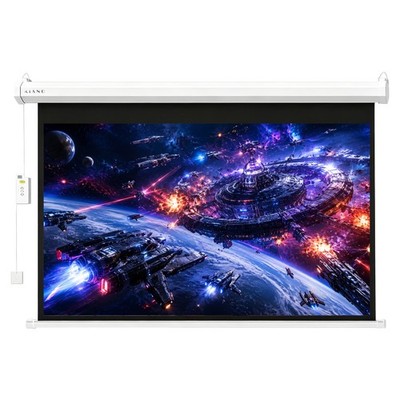 Kiano elektrische Leinwand 120 Zoll 16:9 Fiberglas Wandmontage für Heimkino TV