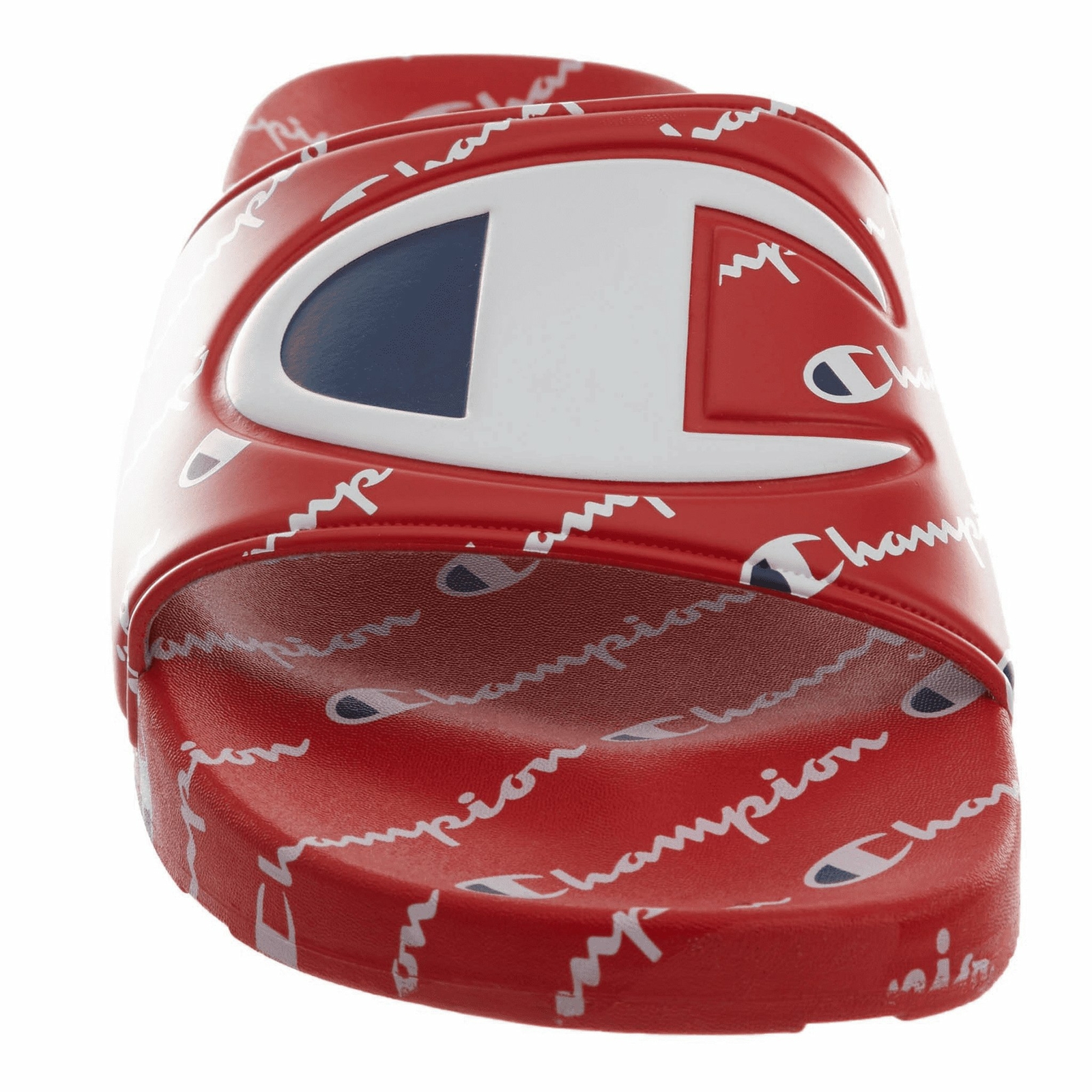 champion ipo repeat red slide sandals