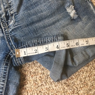 Hydraulic Lola Jean Shorts Plus Size 17 18 Stretch Summer Distressed Denim Cuff