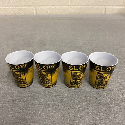 Mars Attacks! Plastic Shot Glass Cup Spirit Halloween (4 Pack)