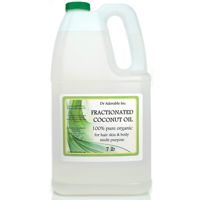 COCONUT FRACTIONATED OIL  1 GALLON /7 LB 100% PURE CARRIER OIL  BY DR ADORABLE 