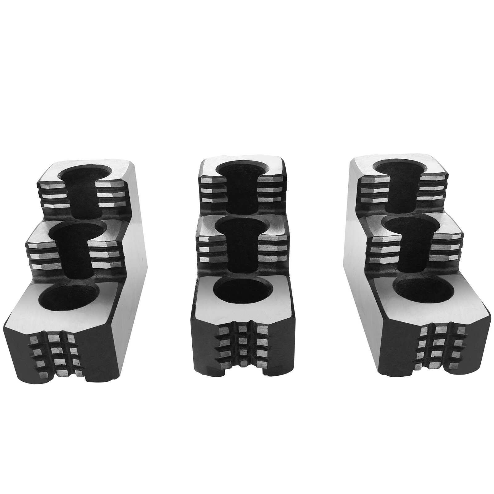 6" Double Step Hard Steel Jaws for Kitagawa Samchully B206 CNC Lathe