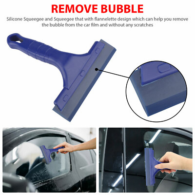 13PCS Car Window Tint Wrap Film Vinyl Cutting Gloves Squeegee Scraper Tools Kit