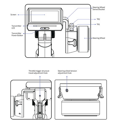 Flysky Noble NB4+ 2.4GHz 8CH RC Transmitter FGR4S Receiver AFHDS 3 Protocol T9R2