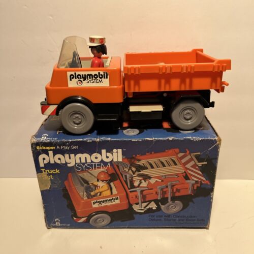 Vintage Playmobil Dump Truck Set no. 009 Construction in box Vintage Playmobil Dump Truck Set no. 009 Construction in box