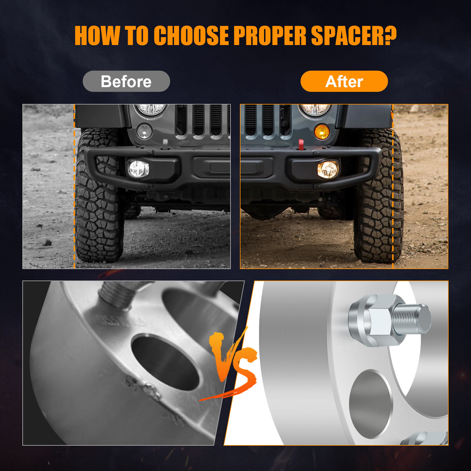 2x 1.5 Inch 5x4.75 Wheel Spacers 12x1.5 For Chevy S10 Corvette Camaro