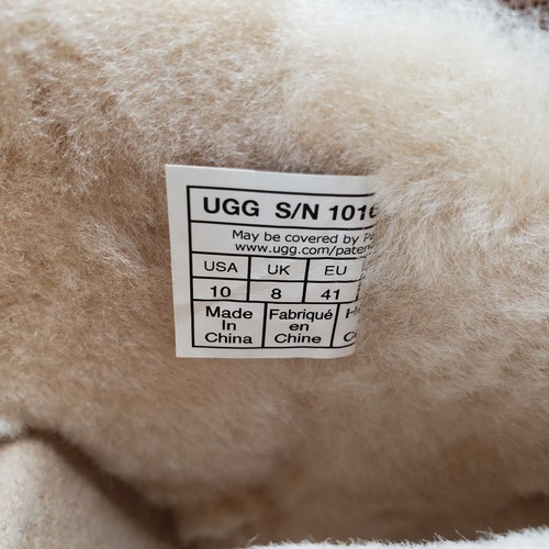 Pre-owned Ugg Classic Mini Ii Sheepskin Fur Boots Chestnut Brown Womens Size 10